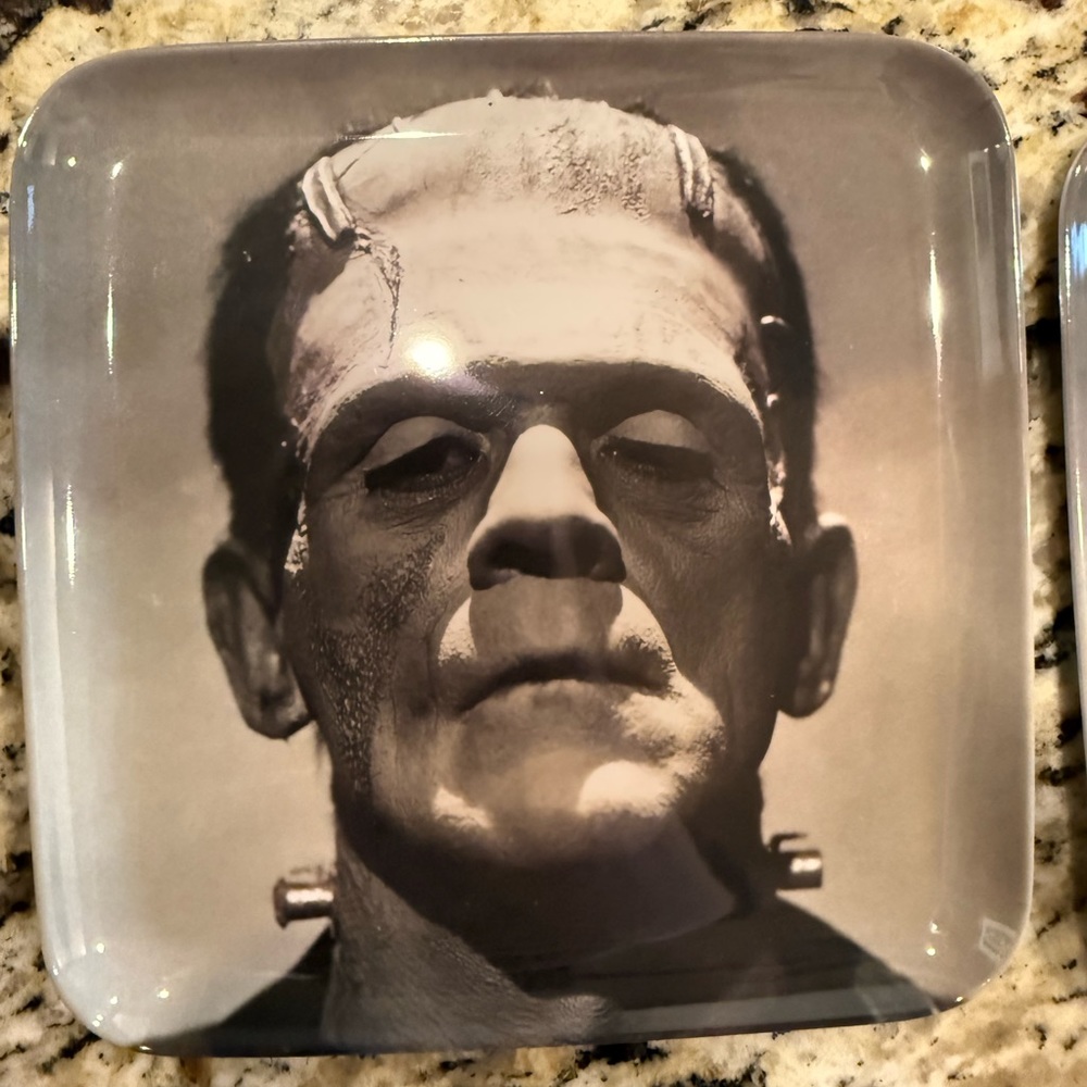 Universal Studios Frankenstein’s Monster Square Melamine Plate Set of 2
